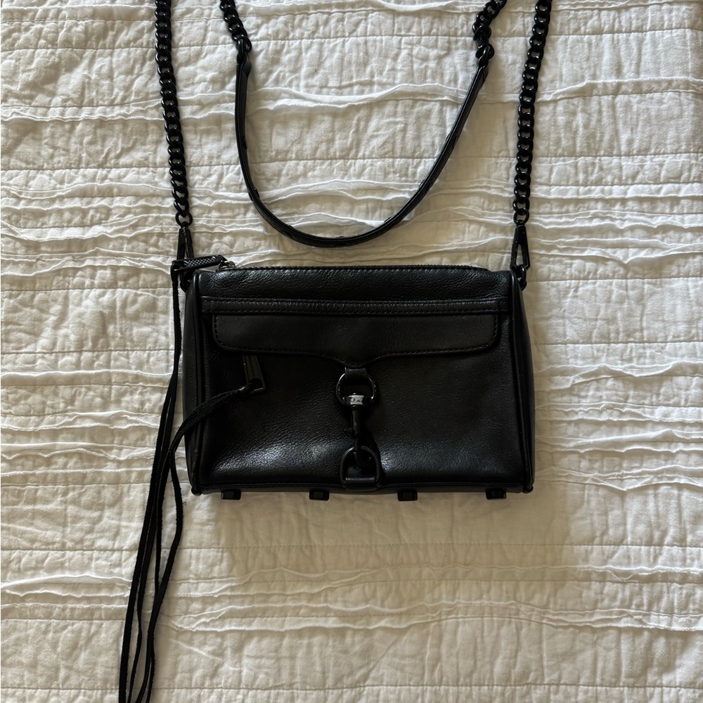 Rebecca MINKOFF Black Leather Crossbody Bag